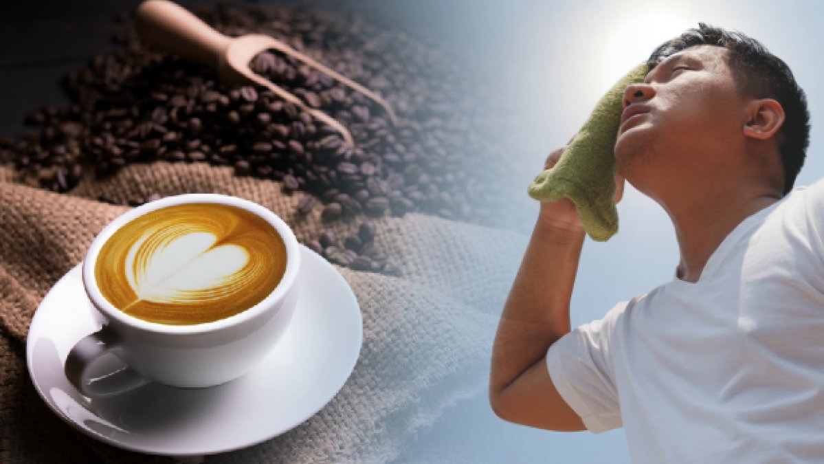 En varm kopp kaffe kan faktiskt kyla ned din kropp i sommarvärmen.